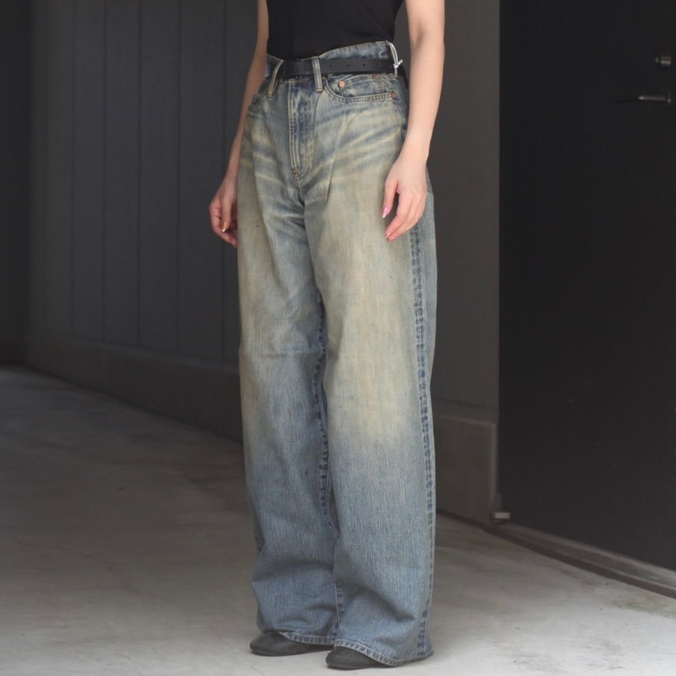 【残り一点】Faded Modern Denim Pants Wide Cut