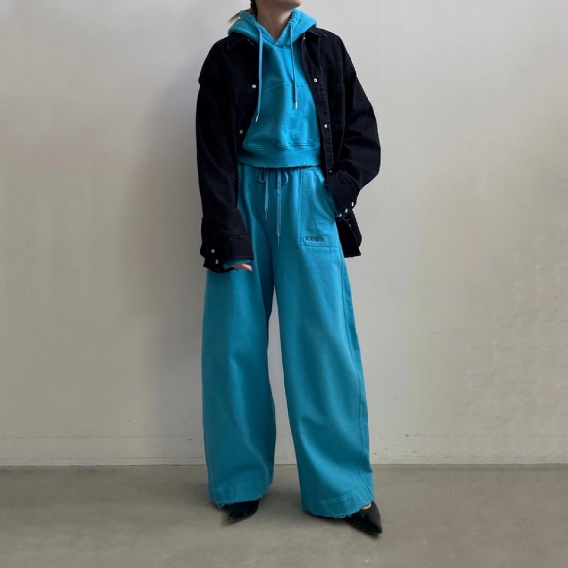 【残り一点】Denim Discharge Printhing Shirt