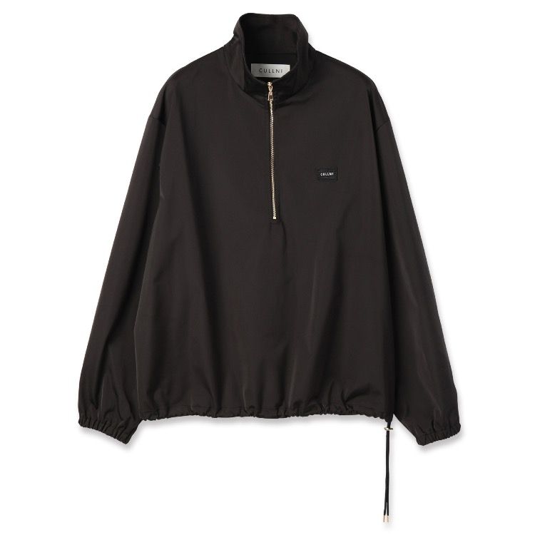 【残り一点】Double Satin Half Zip Embroidery Patch Pullover