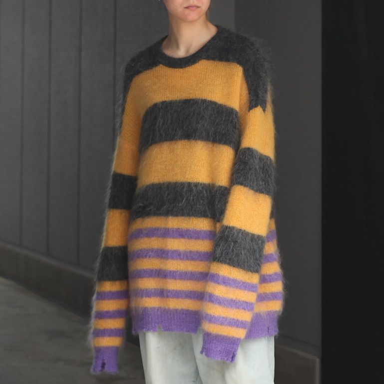 KIDILL - 【残り一点】Mohair Border Knit | ACRMTSM ONLINE STORE