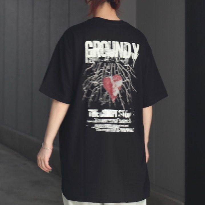 【残り一点】Print Tee(HEART)