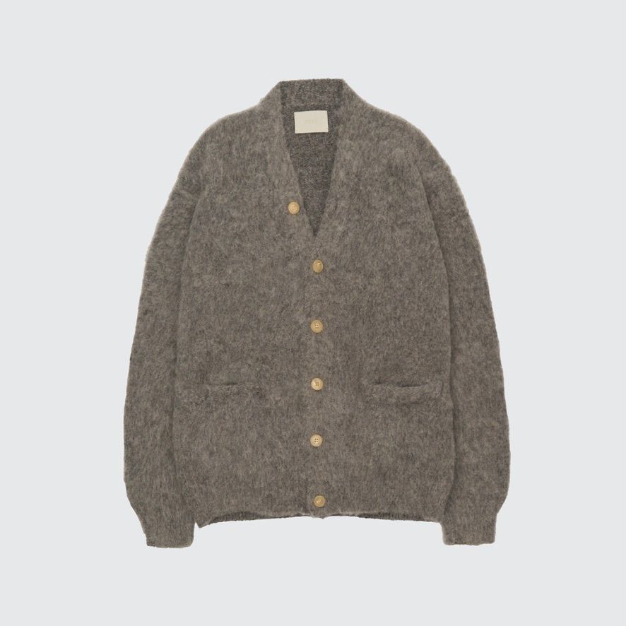 【残り一点】3color Mix Baby Alpaca Cardigan