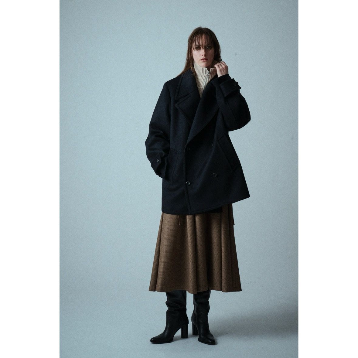 【残り一点】Big Lapel Mid Coat