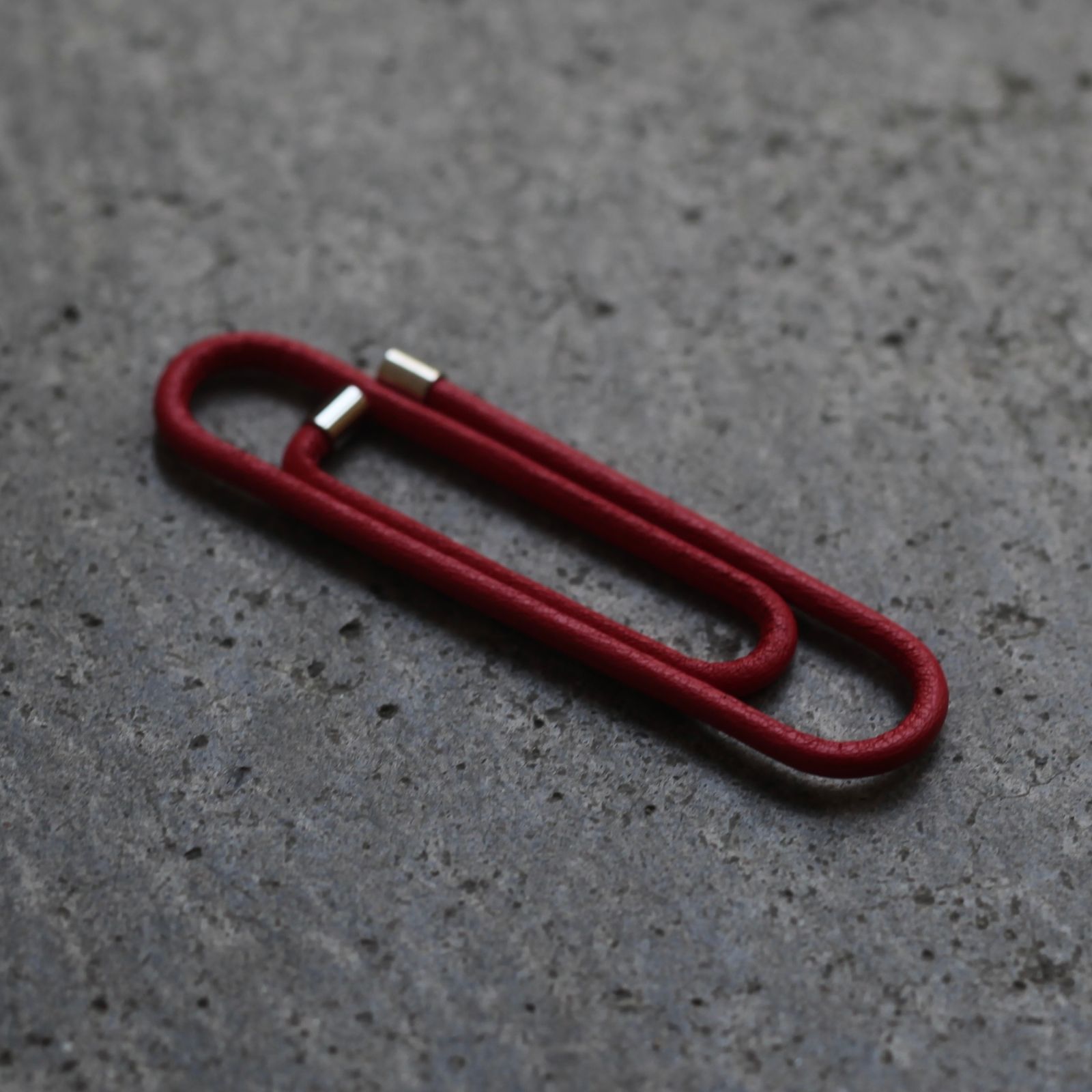 【残り一点】Leather Wrap Gem Clip LW