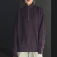 【残り一点】Wool Kanoko Half Zip P/O
