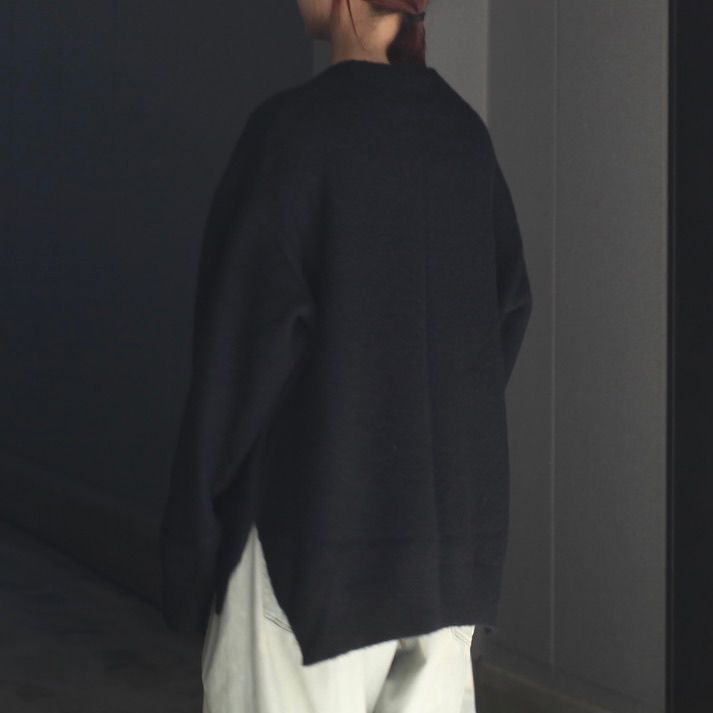 【残り一点】Wool/Alpaca Milled Knit Crew Neck LS