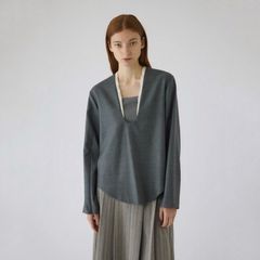 【残り一点】Wool Saxony U Curve Tops
