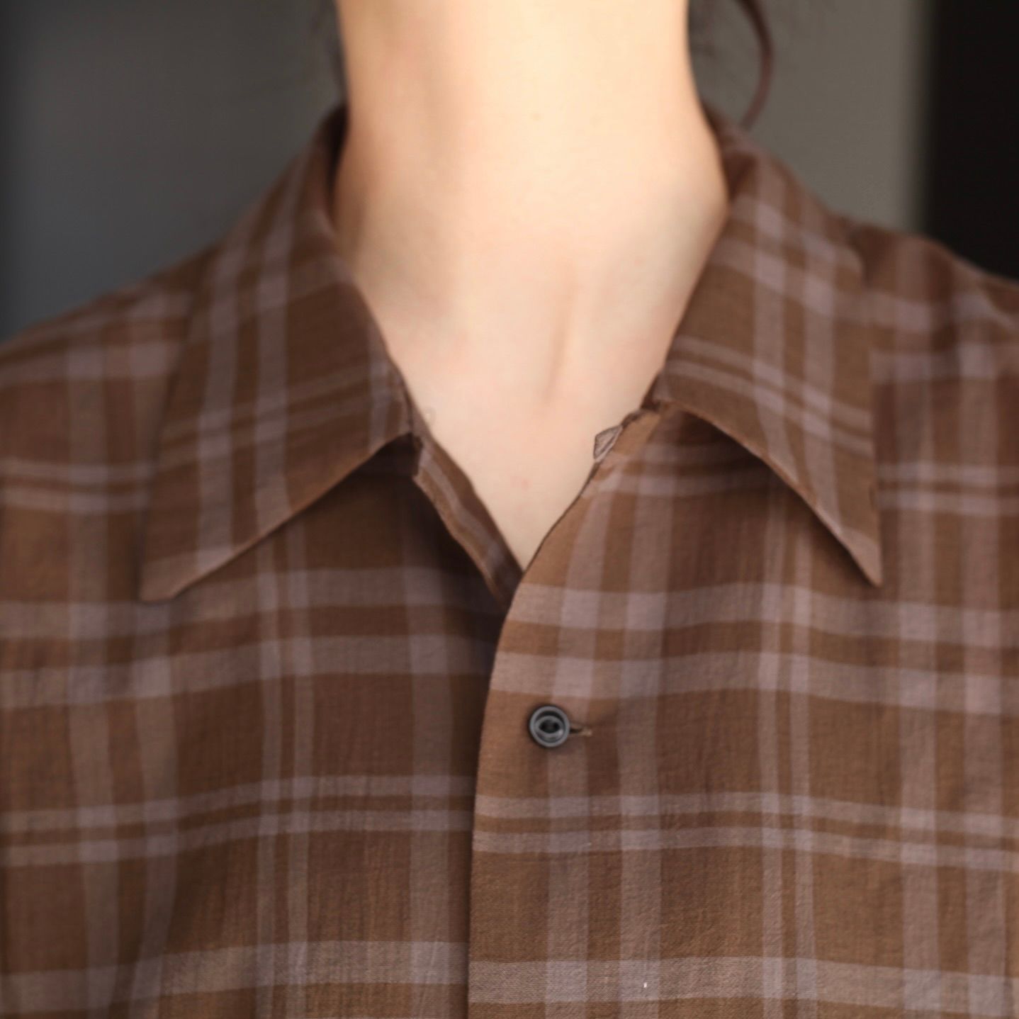 【残り一点】シアーコットンオープンカラーS/Sシャツ