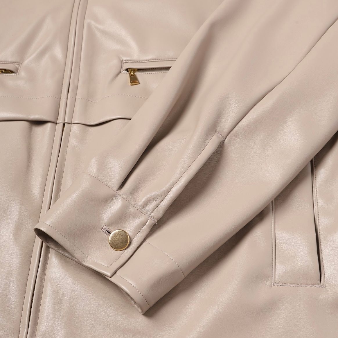 CULLNI - 【残り一点】Faux Leather Layered Half Coat | ACRMTSM 