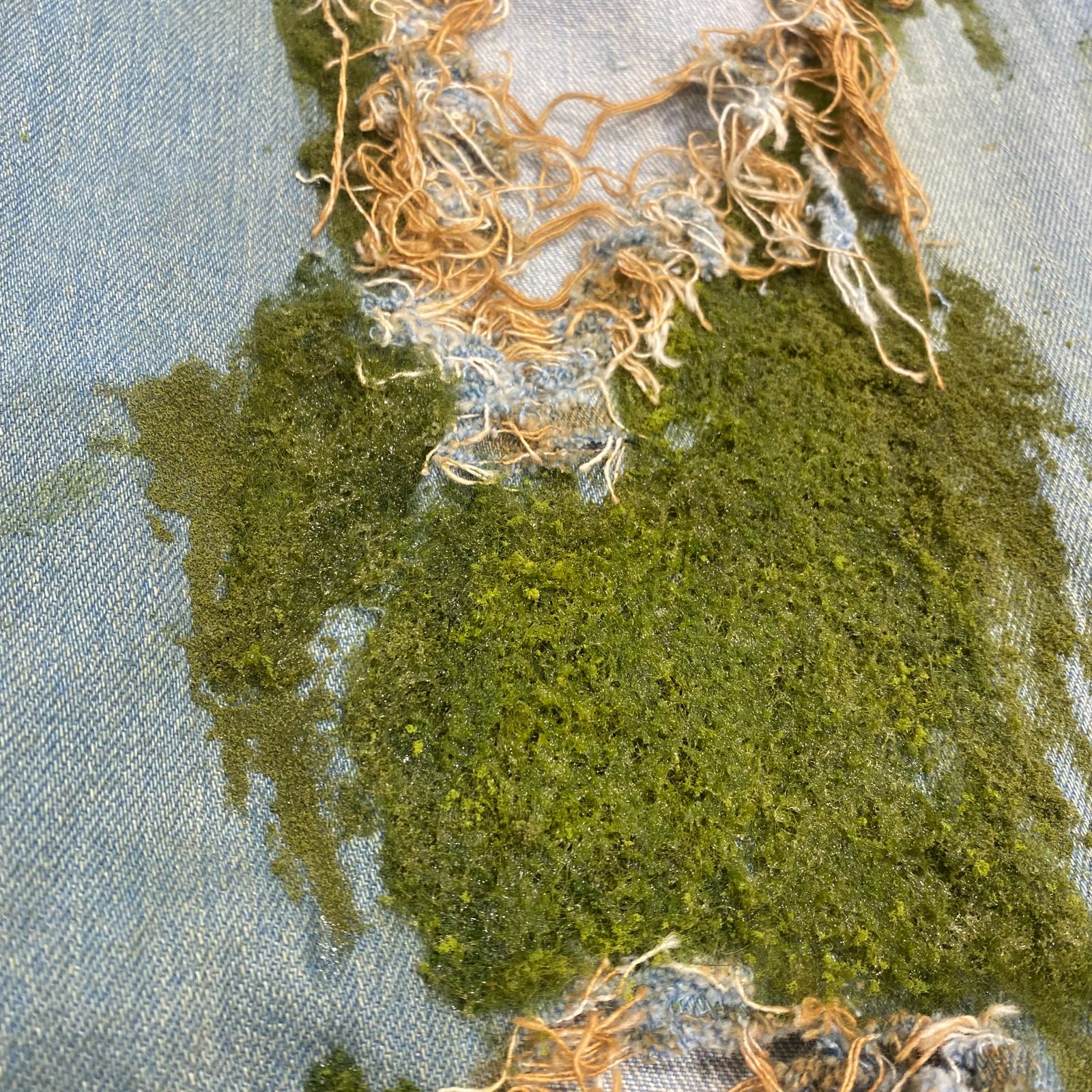 【残りわずか】Warp Hole Denim Moss Ver.