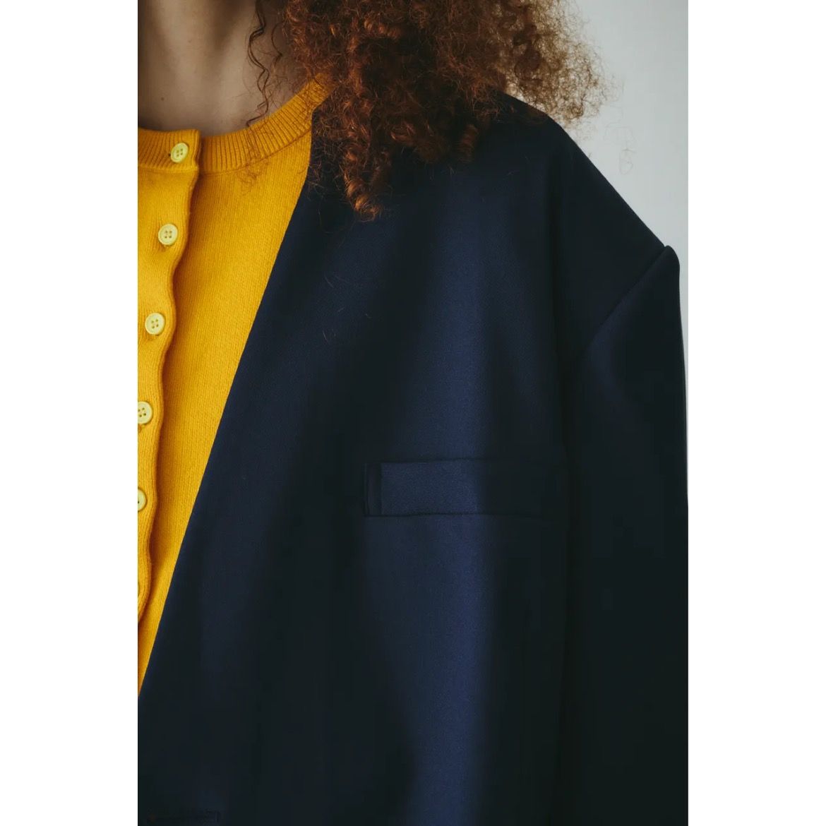 【残り一点】No Collar Over Jacket