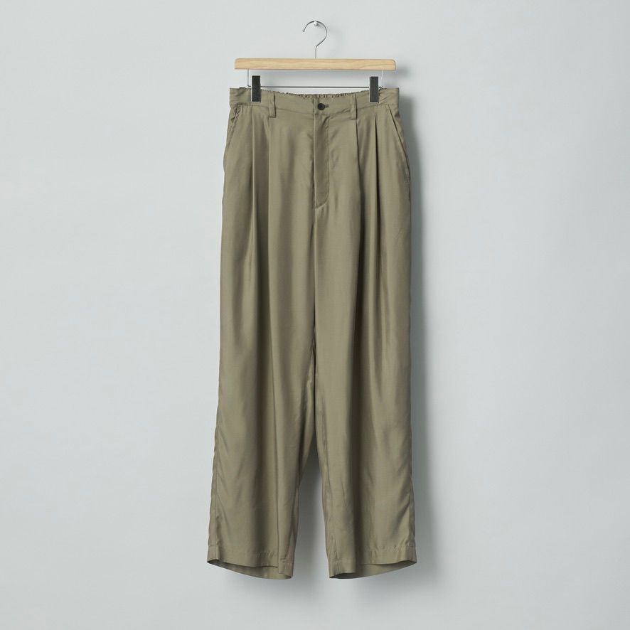 【残りわずか】Cupro Twill Wide Easy Trousers