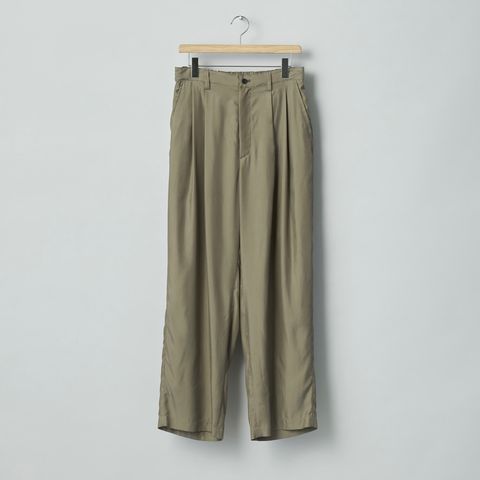 【残りわずか】Cupro Twill Wide Easy Trousers