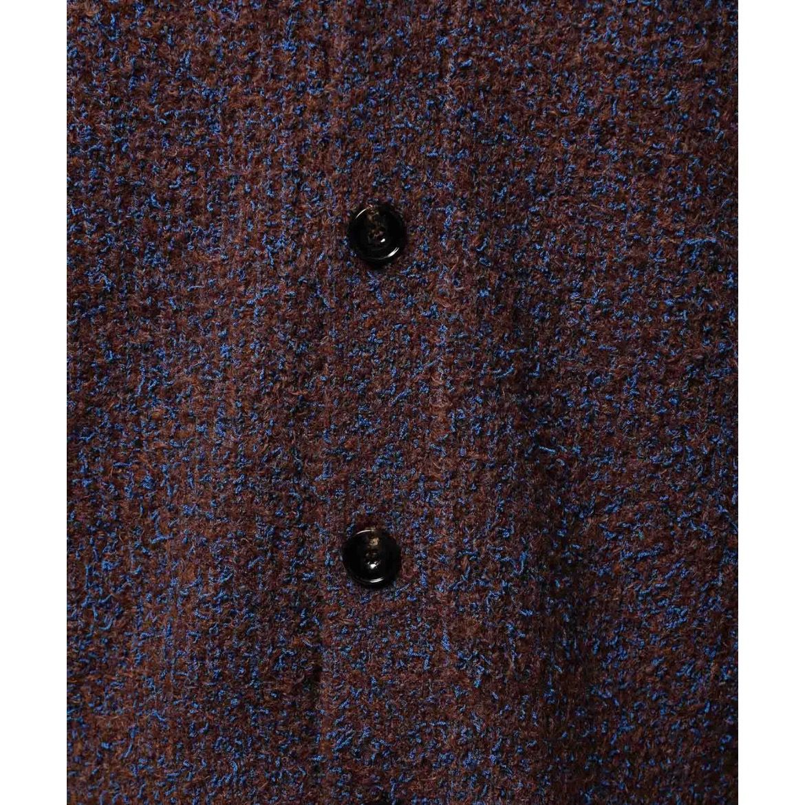 【残り一点】Mix Color Fancy Yarn Prime-Over Knit Cardigan