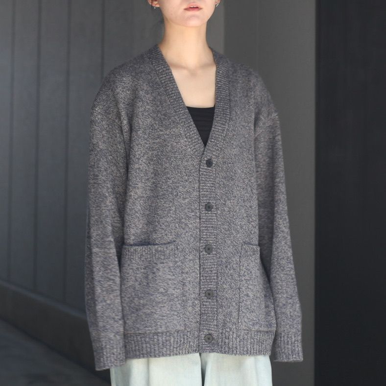 ATON - 【残り一点】Wool Mouline Oversized Cardigan