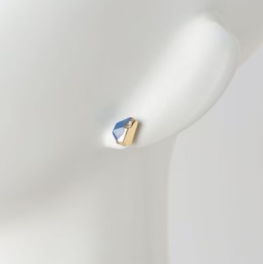 【お取り寄せ注文可能】Rough Stone Lapis-Lazuli Earrings(両耳用）