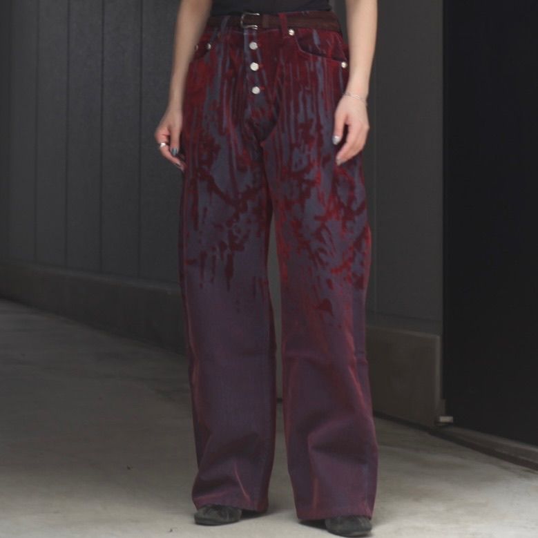 【残り一点】Blood Lazered Denim Pants