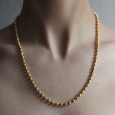 【残りわずか】Cutting Ball Necklace(GOLD)
