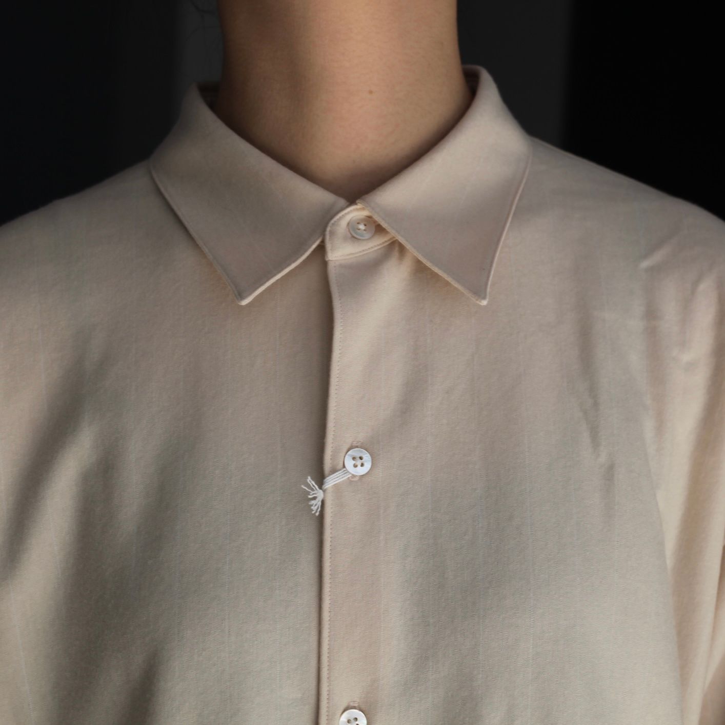 【残り一点】36G Wool Stripe Ideal Shirts