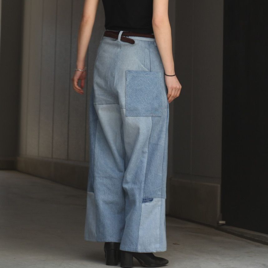 SEEALL Reconstructed Trench Pants 2 Cotton BEG Plain SAU11