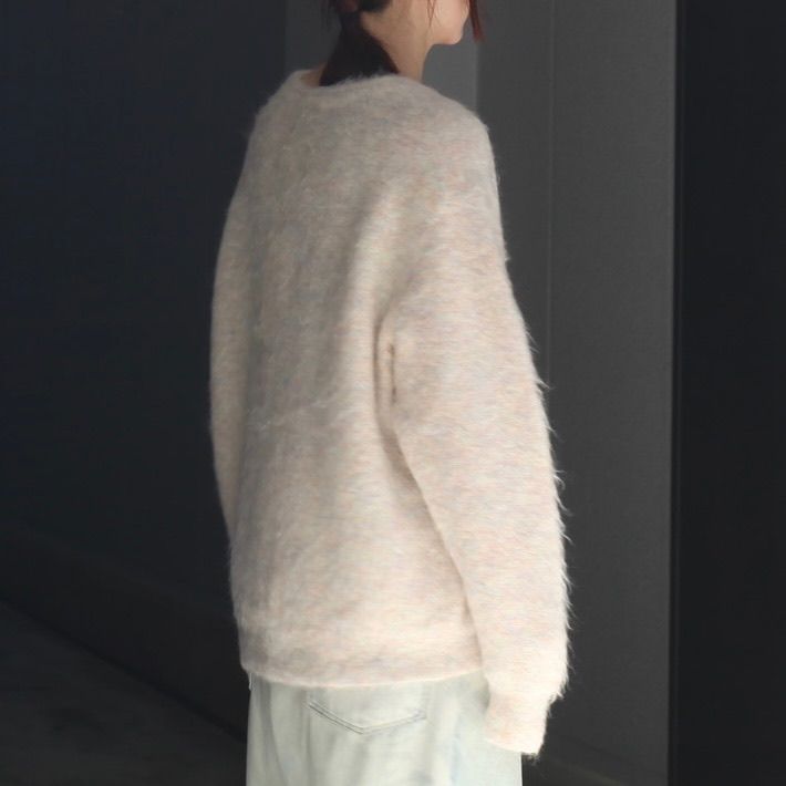 【残りわずか】Kid Mohair Knit V Neck Cardigan