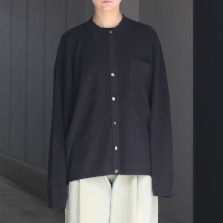 【残りわずか】Crepe Knit Shirt