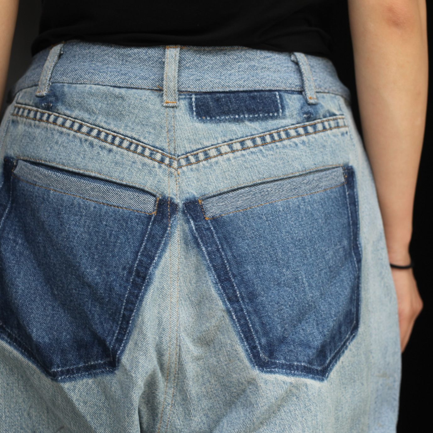 【残り一点】Reconstructed Super Baggy Slacks Denim_1(S)