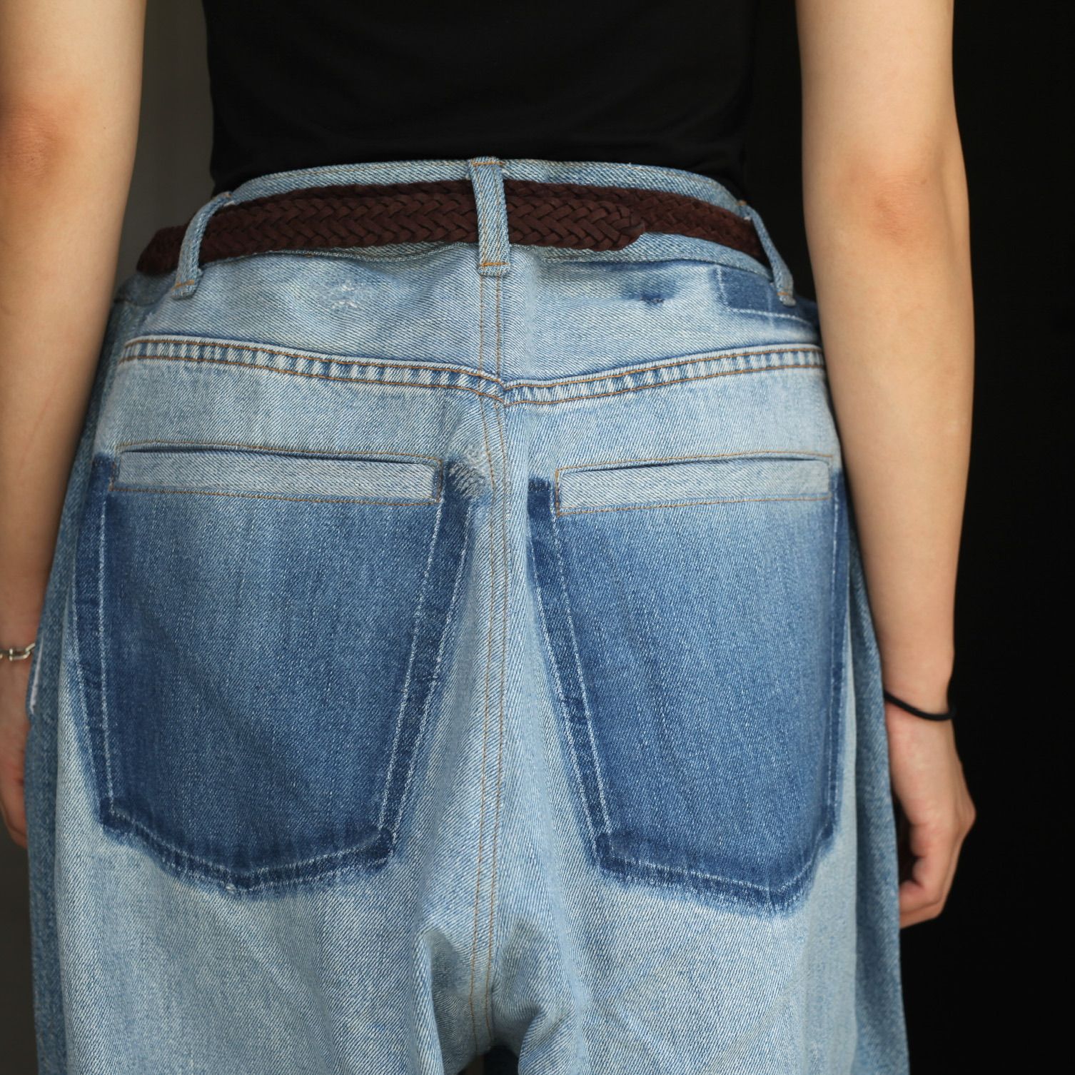 【残り一点】Reconstructed Super Baggy Slacks Denim_3(L)