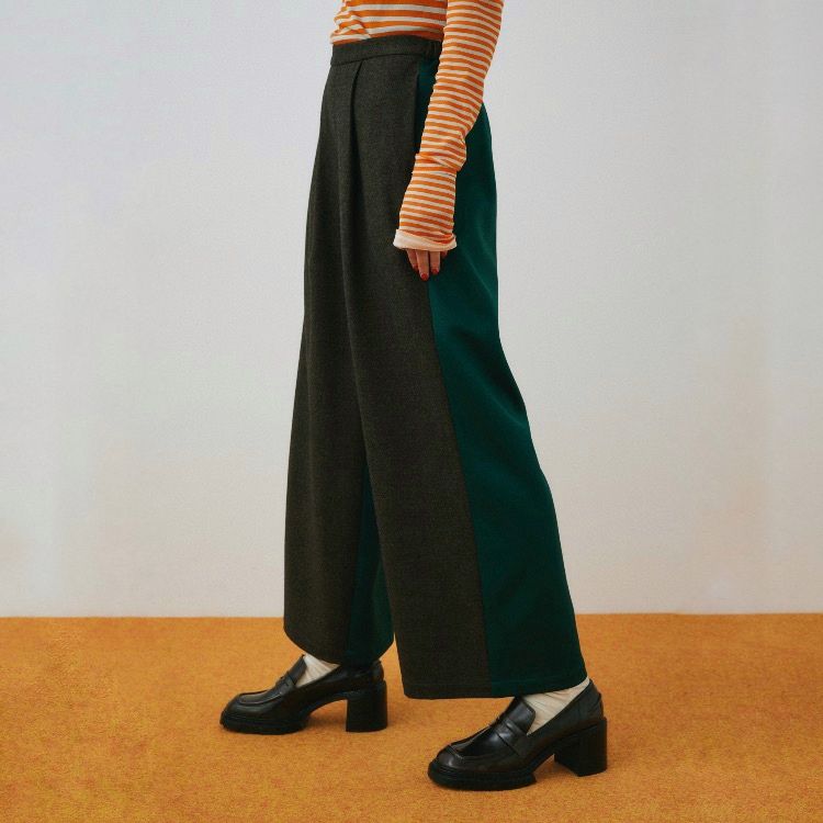 【残り一点】Bi Color Wide Pants
