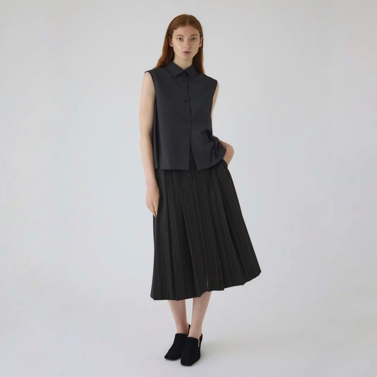 【残り一点】Cut Off Pleats SK