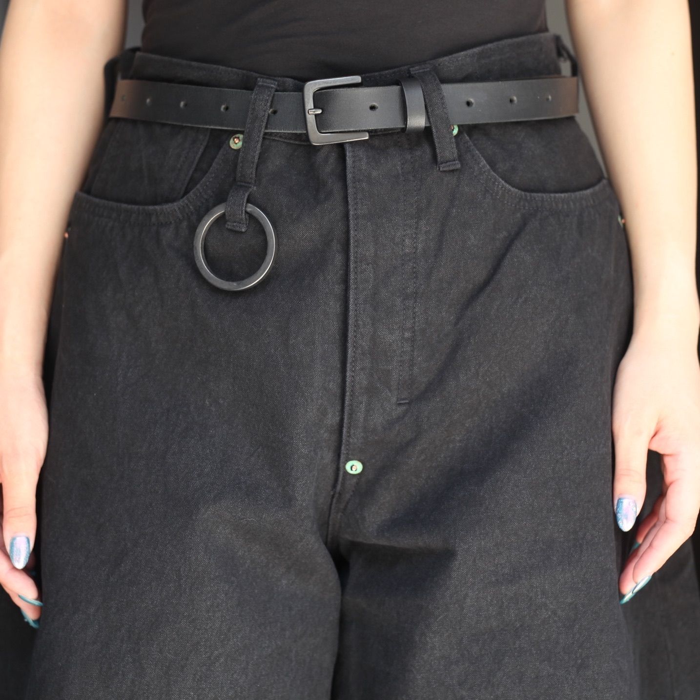 【残りわずか】Cut Off Heavy Short Wide Jeans(AGED CANVAS)