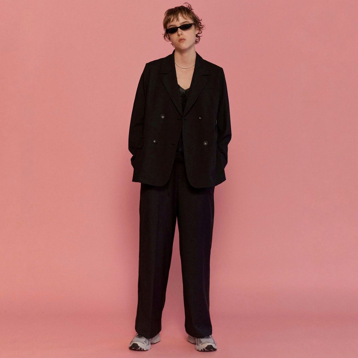 【残り一点】Two Tuck Curve Wide Tapered Pants