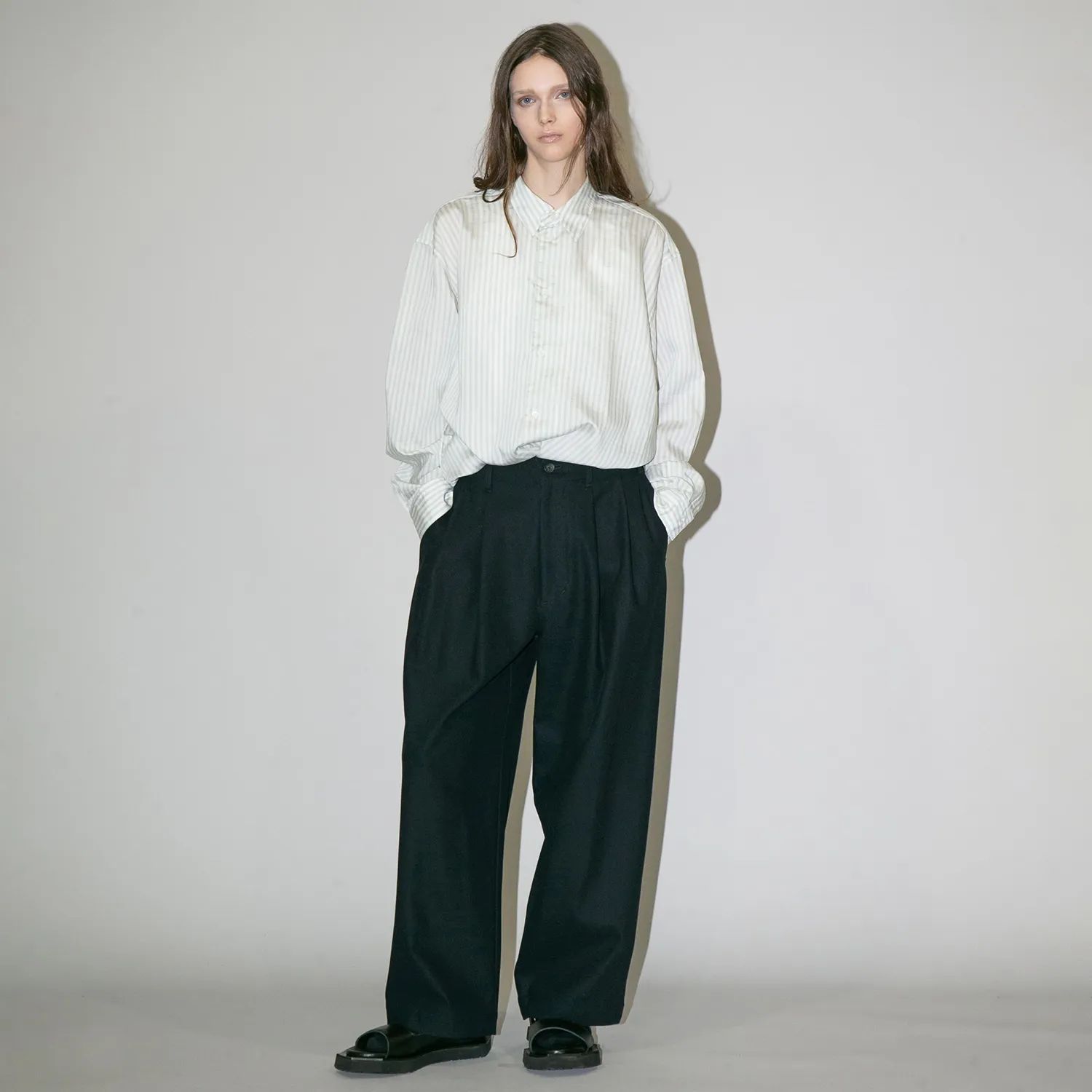 【残り一点】カルビアストライプL/Sシャツ