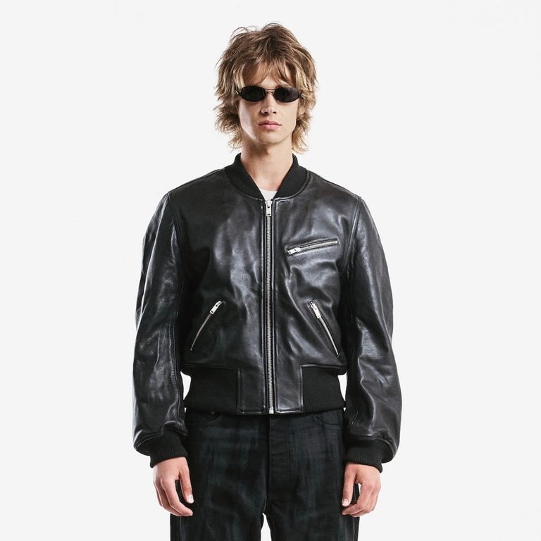 NO MAINTENANCE - 【残り一点】Black 4 Zip Bomber Jacket | ACRMTSM 