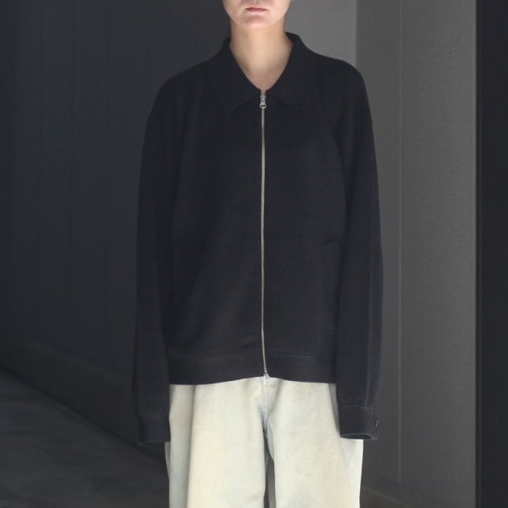 【残り一点】Co/Wo Moss Stitch Zip Blouson