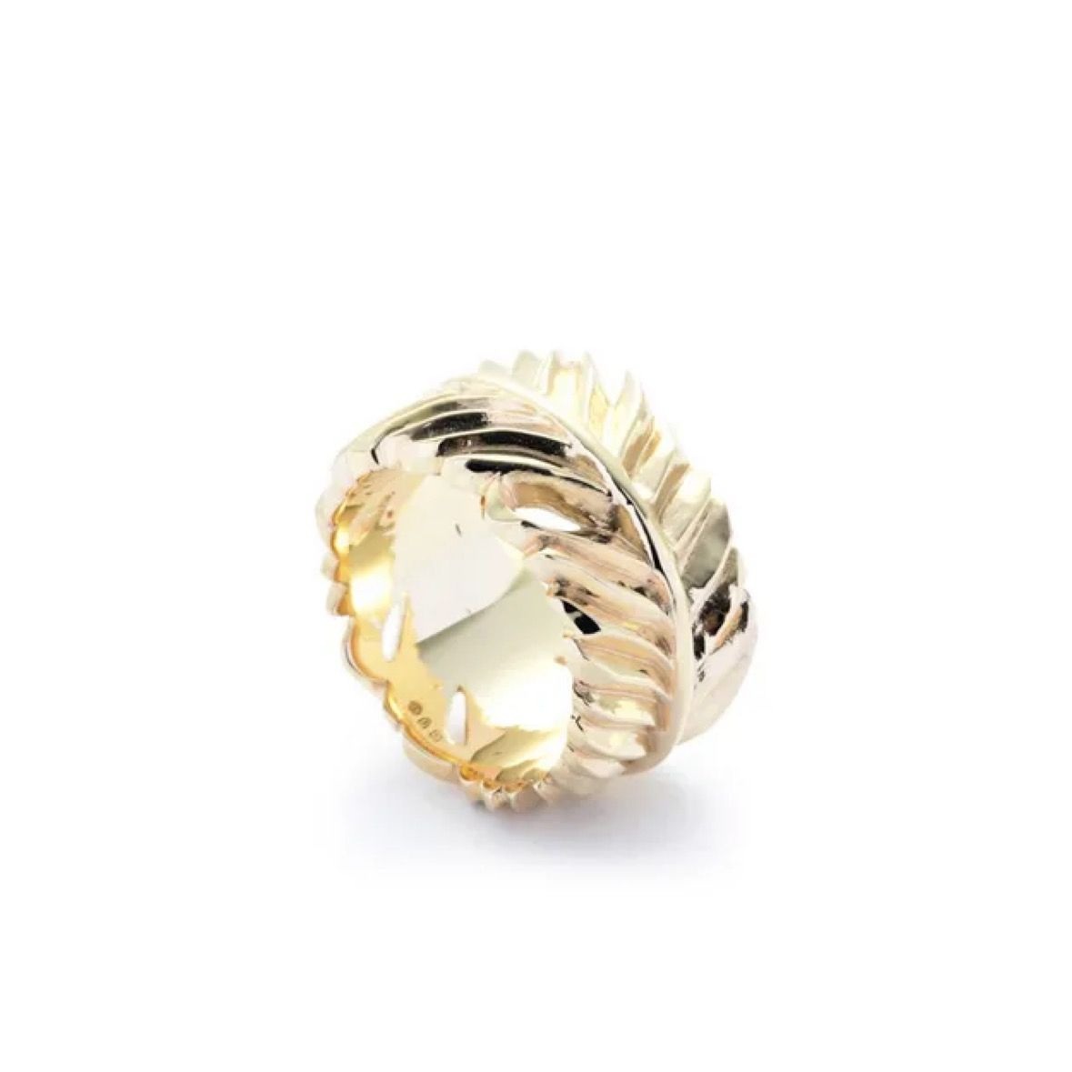 【お取り寄せ注文可能】Eagle Feather Ring L(10 YELLOW GOLD))