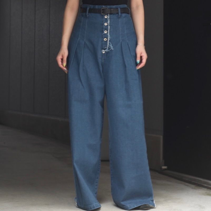 【残り一点】Hi Waist Baggy Denim Pants