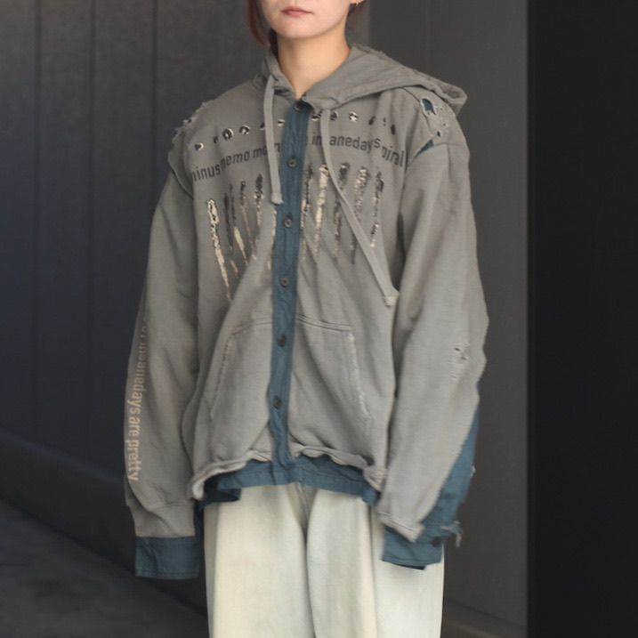 【残り一点】Bootleg Docking Shirt Hoodie(SHINE)