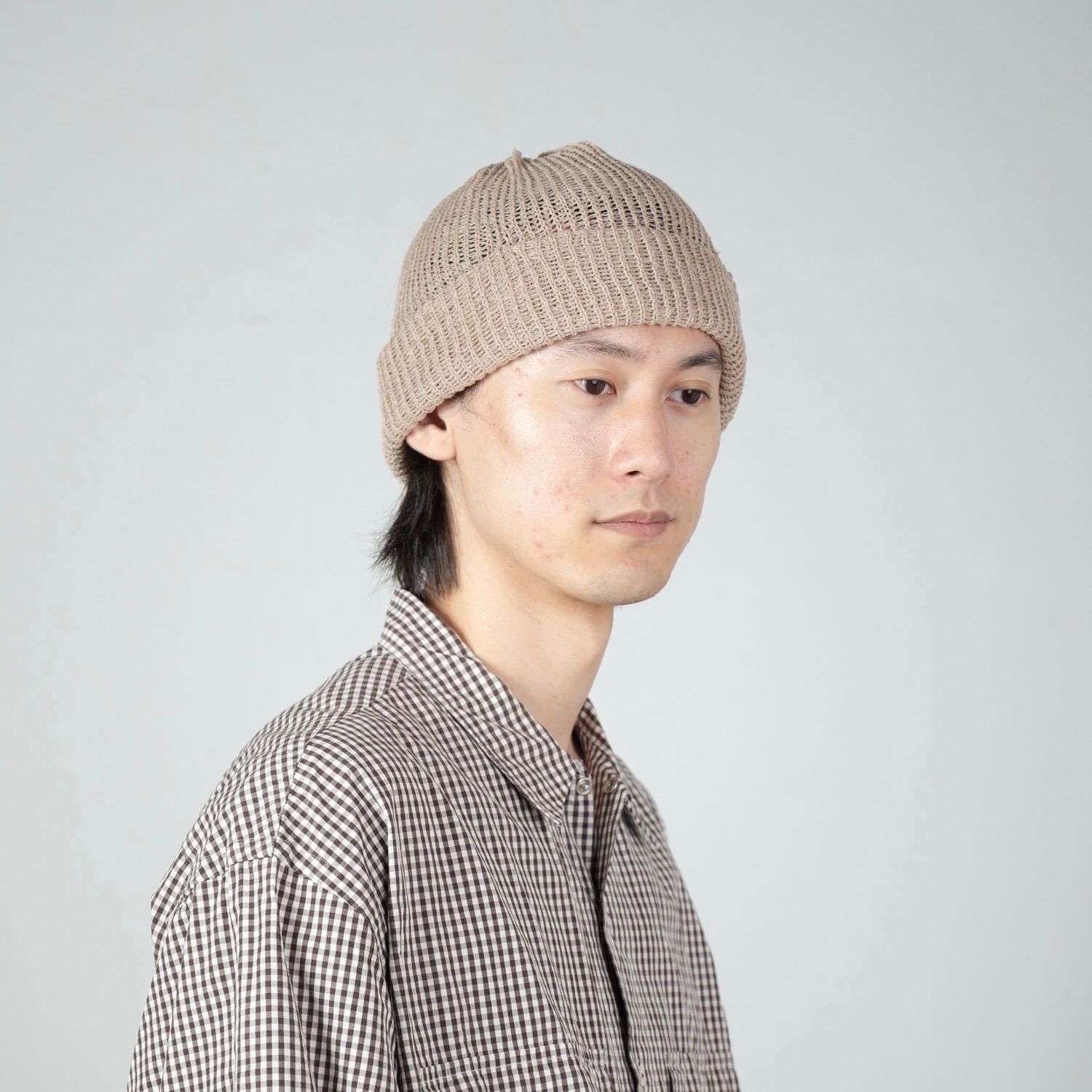 【残り一点】Sheer Mesh Short Knit Cap