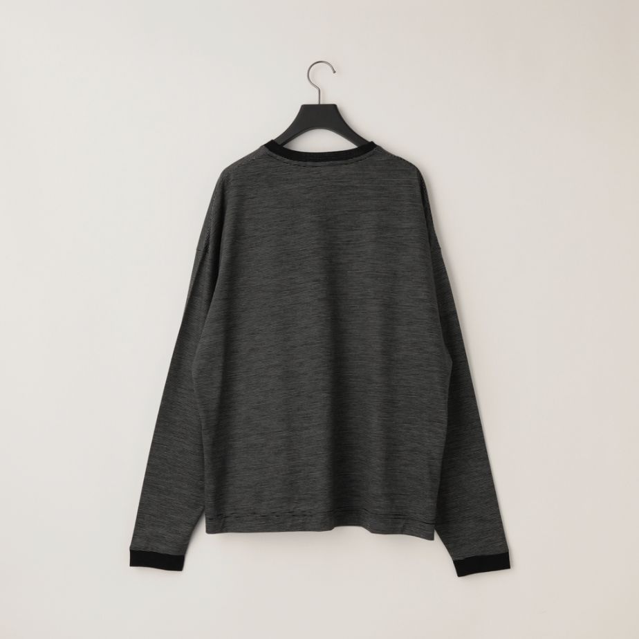【残り一点】32G Wool Stripe LS Tee