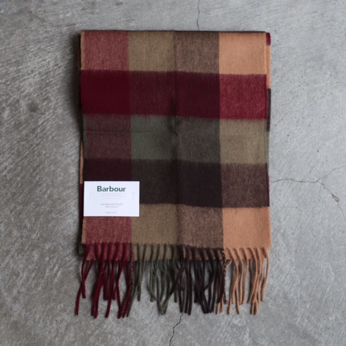 【残り一点】Lambswool Tattersall Scarf