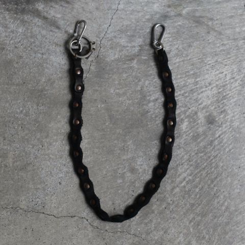 【残り一点】Rivetted Leather Wallet Chain(FULL GRAIN HORSE LEATHER)