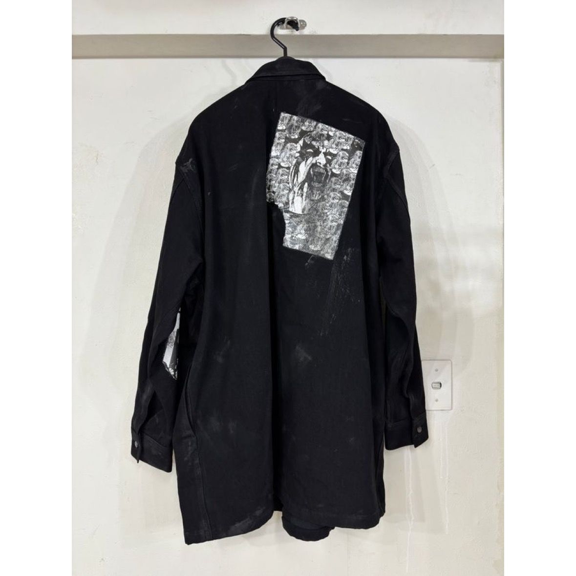 【残り一点】Paper Bonding Rubber Coating Denim Shirt