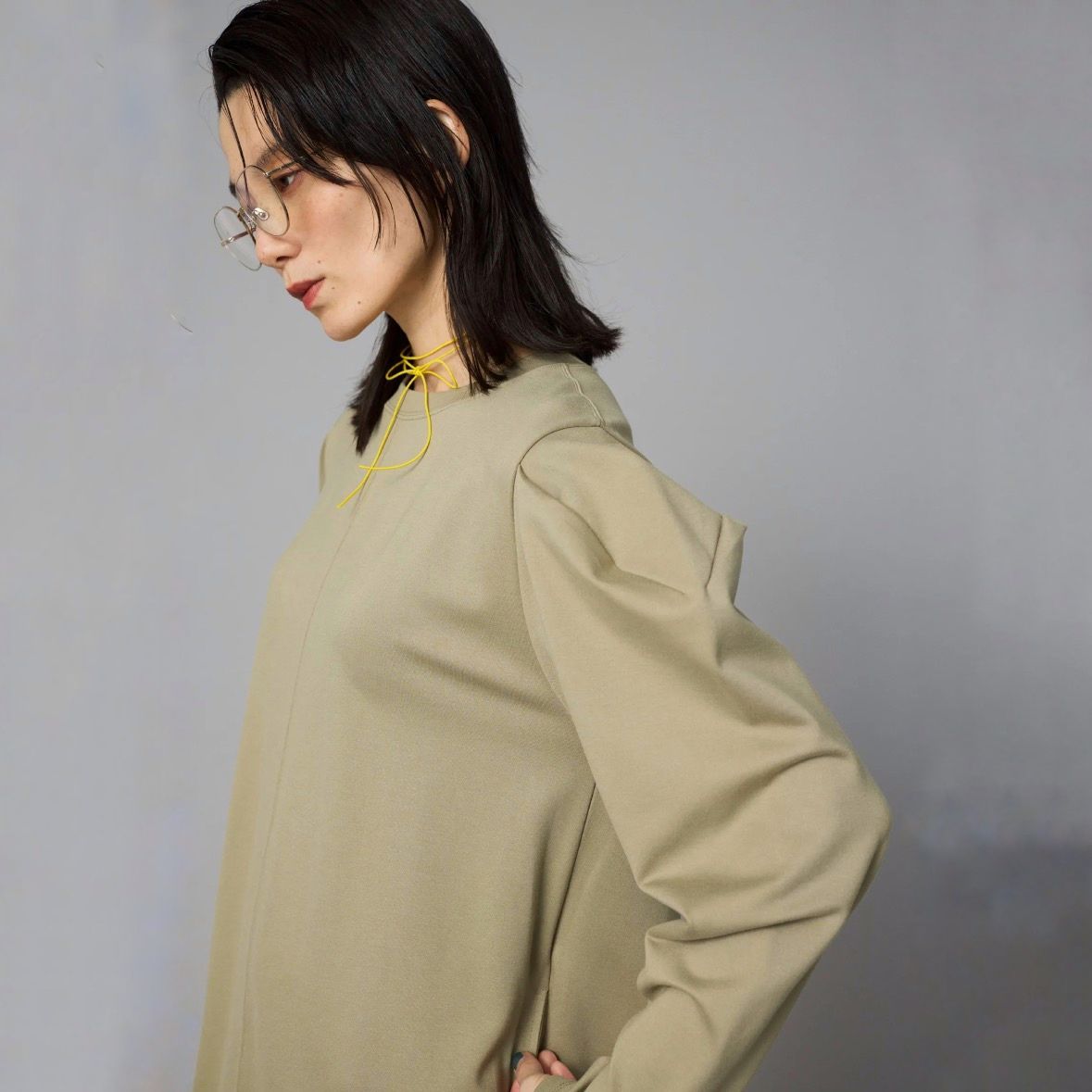 【残り一点】Balloon Hem Ponte Dress