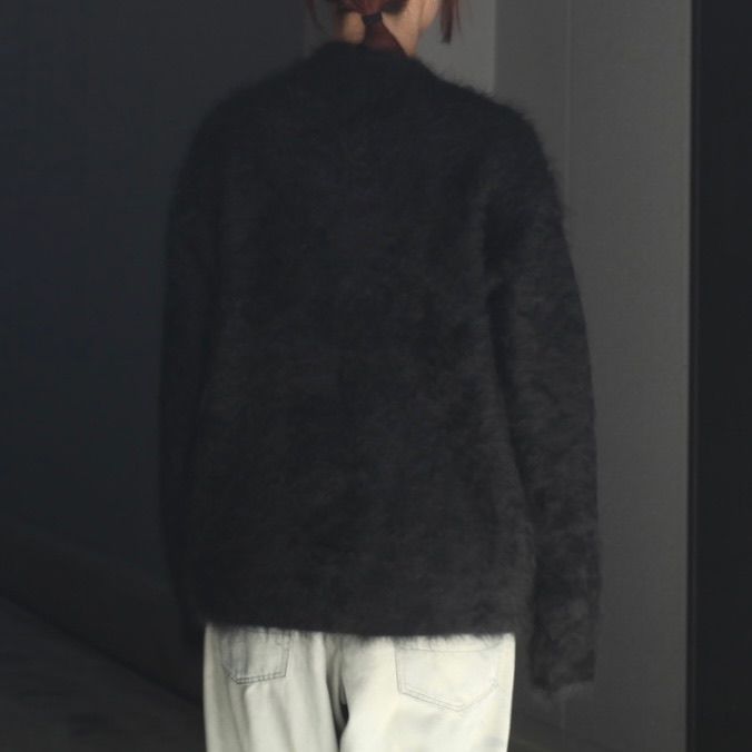 【残り一点】Cashmere Shaggy Knit V Neck Cardigan
