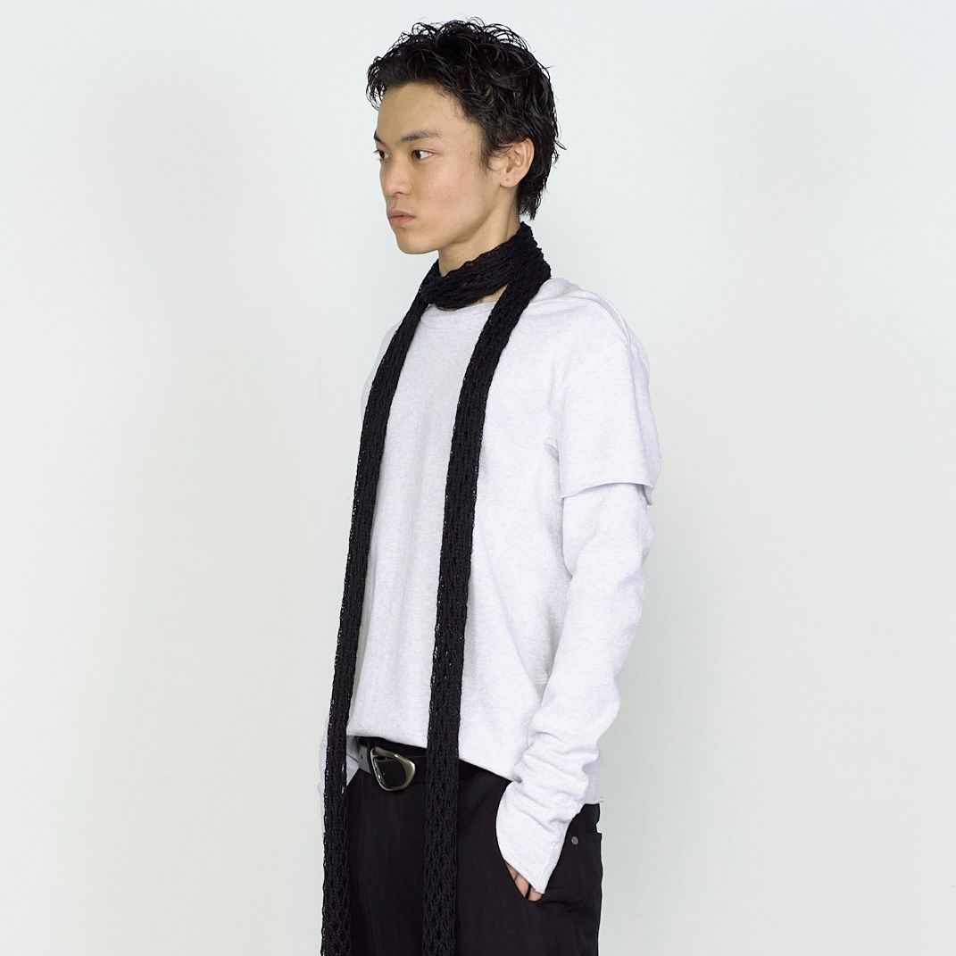 【残りわずか】Panneld Layerd Sleeve T-Shirt