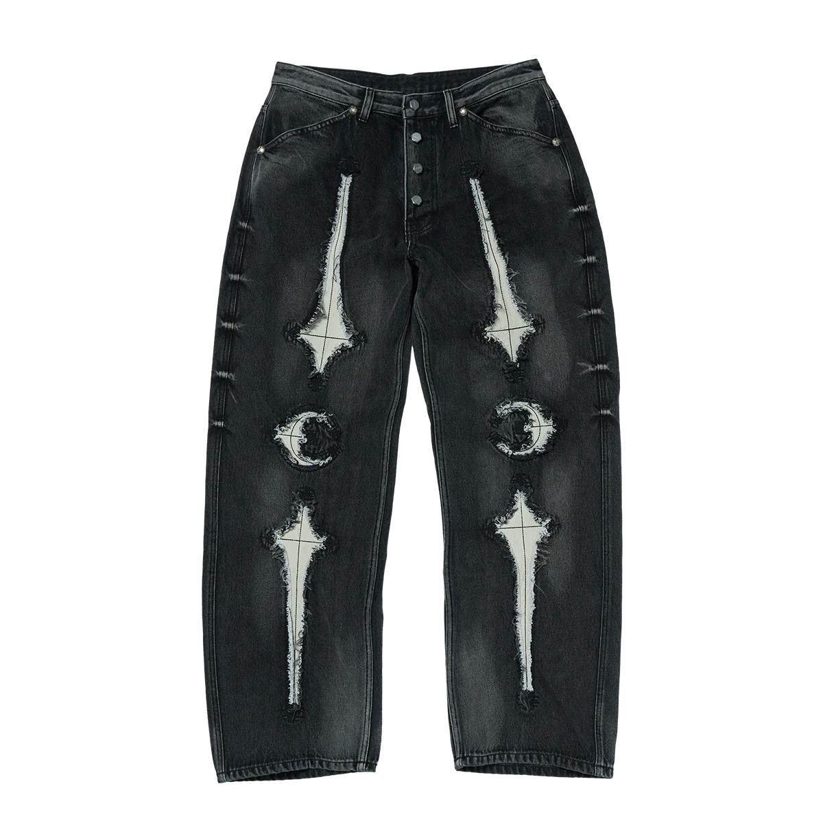【残り一点】TC Bone Leather Denim Pants