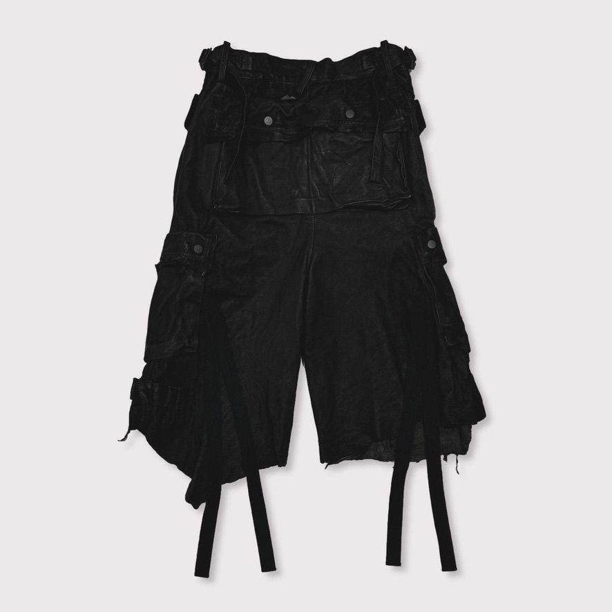 【残り一点】Rustic Edged HBT Short(VEGETABLE TANNING PIG LEATHER)