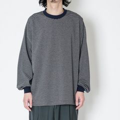 【残り一点】Mercerization Border Wide L/S Tee
