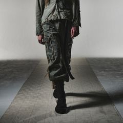 【残り一点】Cut Off Slash Seam Twist Cargo Jeans
